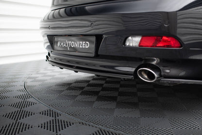 Mittlerer Cup Diffusor DTM Look Heck Ansatz für BMW 6er Coupe / Cabrio E63 / E64 schwarz Hochglanz