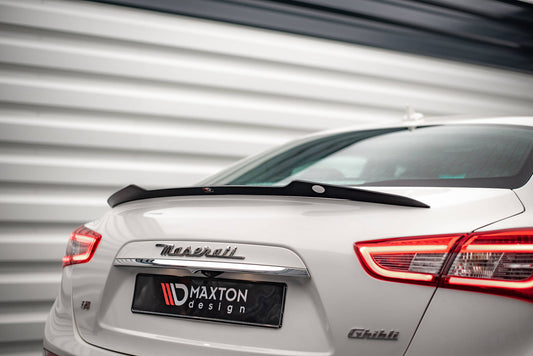 Spoiler CAP für Maserati Ghibli Modena Mk3 Facelift schwarz Hochglanz