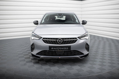 Front Ansatz V.2 für Opel Corsa F ( Mk6) schwarz Hochglanz