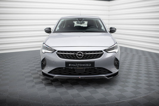 Front Ansatz V.2 für Opel Corsa F ( Mk6) schwarz Hochglanz