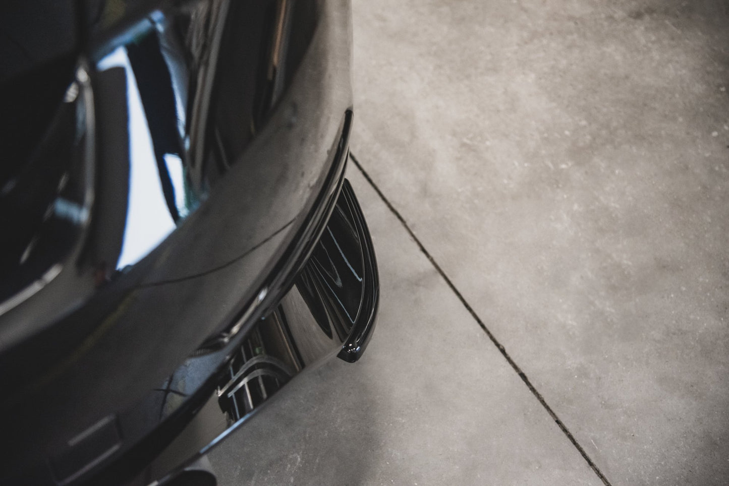 Heck Ansatz Flaps Diffusor für VW Golf 7 GTI TCR schwarz Hochglanz