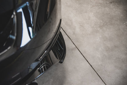 Heck Ansatz Flaps Diffusor für VW Golf 7 GTI TCR schwarz Hochglanz