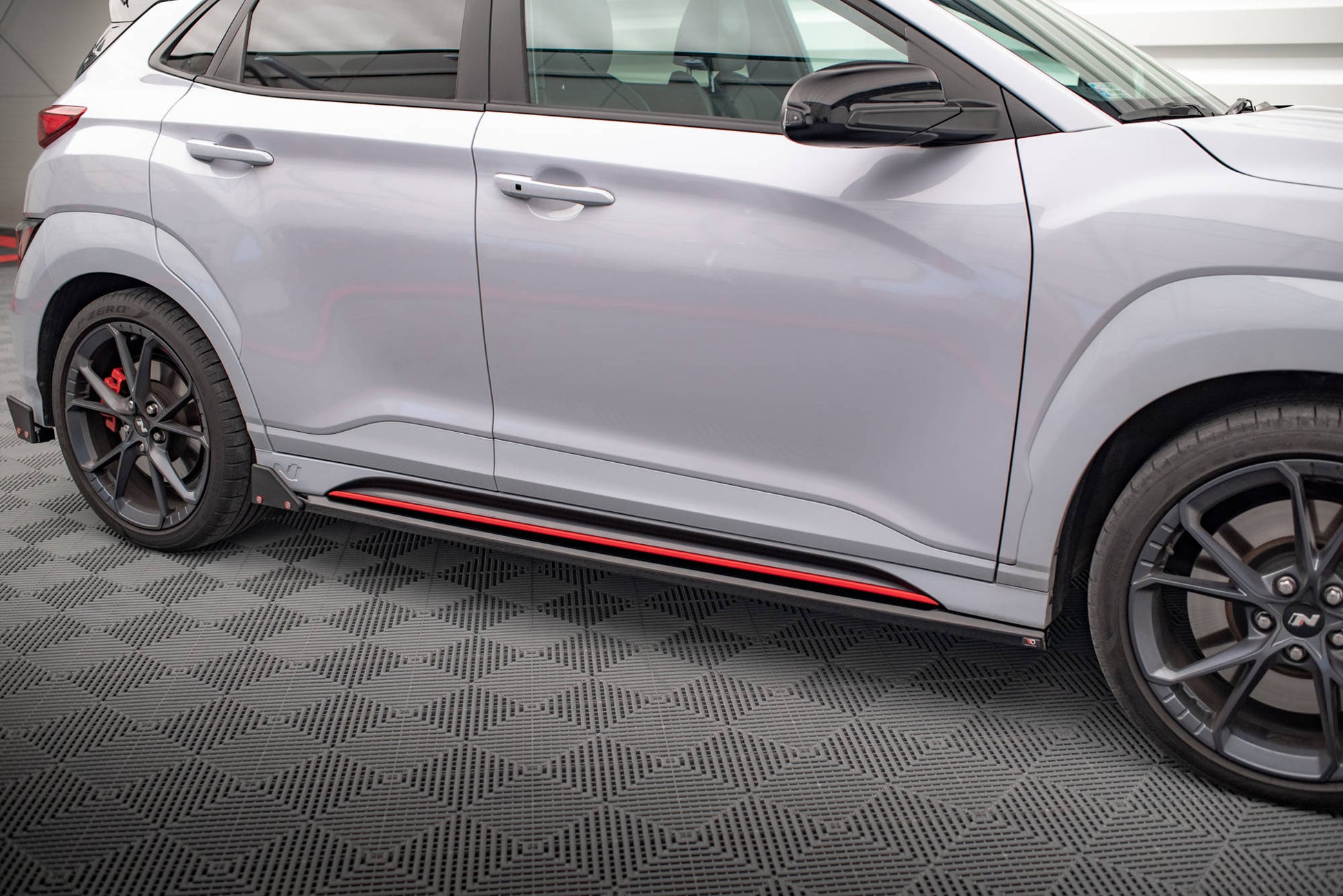 Seitenschweller Ansatz für V.1 + Flaps für Hyundai Kona N Mk1