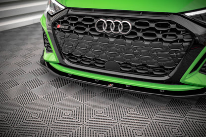 Front Ansatz V.2 für Audi RS3 Limousine 8Y schwarz Hochglanz