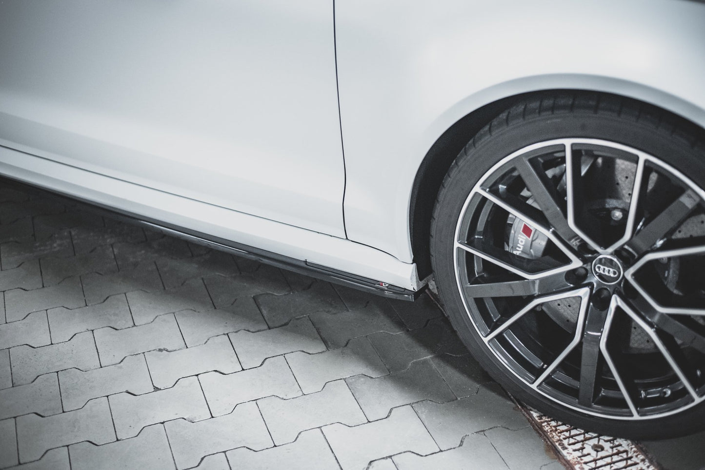 Seitenschweller Ansatz für V.2 für Audi RS6 C7 Carbon Look