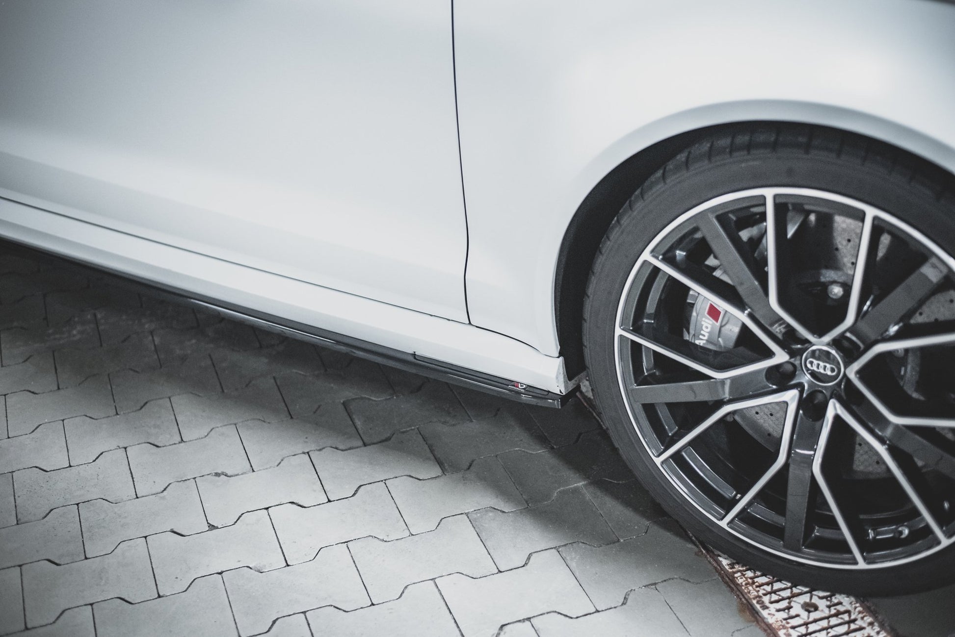 Seitenschweller Ansatz für V.2 für Audi RS6 C7 Carbon Look