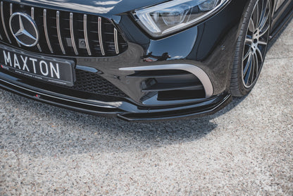 Front Ansatz V.1 für Mercedes-AMG CLS 53 C257 schwarz Hochglanz