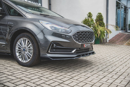 Front Ansatz für Ford S-Max Mk2 Facelift schwarz matt