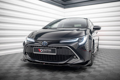 Front Ansatz V.2 für Toyota Corolla XII Touring Sports/ Hatchback schwarz Hochglanz