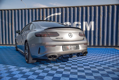 Diffusor Heck Ansatz für Mercedes-AMG E53 Coupe C238 / Cabriolet A238 schwarz Hochglanz