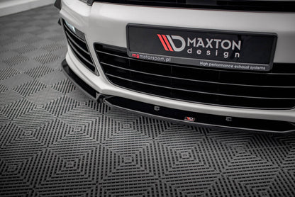 Front Ansatz V.3 für VW Scirocco R Mk3 schwarz Hochglanz