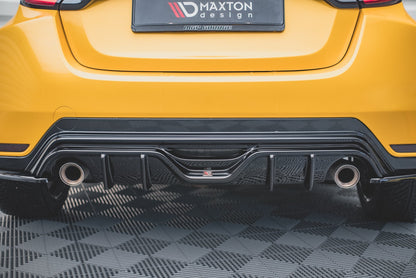 Diffusor Heck Ansatz für Toyota GR Yaris Mk4 schwarz Hochglanz