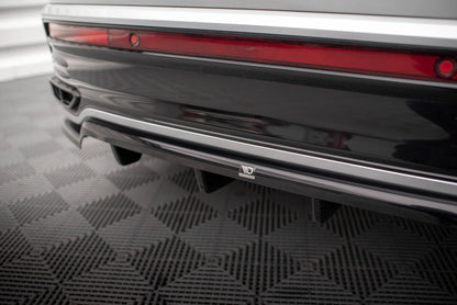 Mittlerer Cup Diffusor DTM Look Heck Ansatz für VW Taigo R-Line Mk1 schwarz Hochglanz