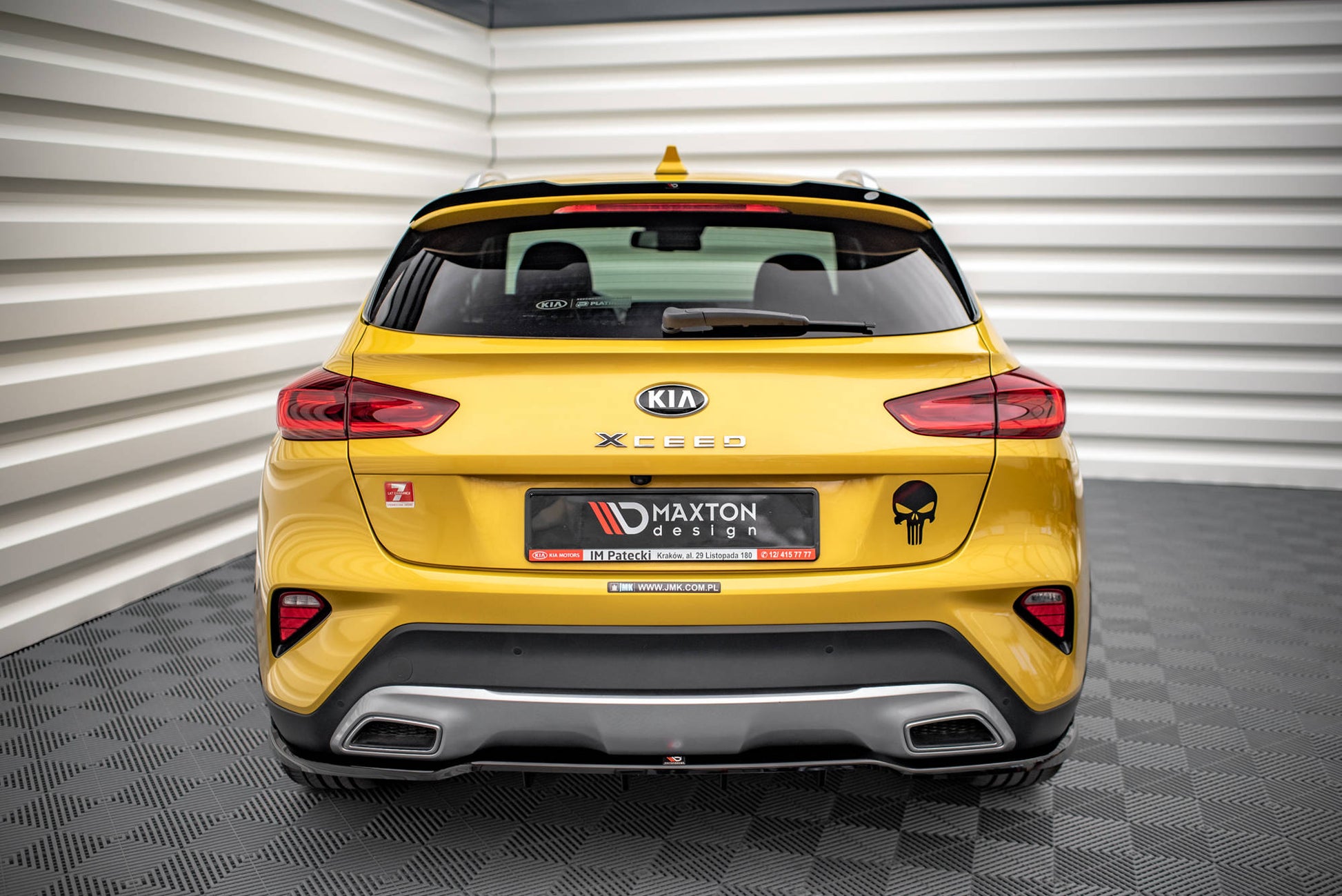 Spoiler CAP für Kia XCeed Mk1 schwarz Hochglanz