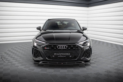 Front Ansatz V.1 für Audi RS3 Sportback 8Y schwarz Hochglanz