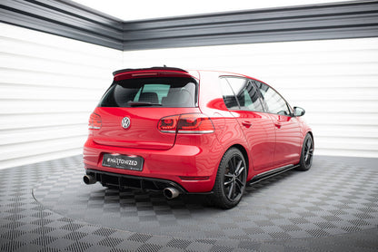 VW GOLF 6 GTI / 35TH Diffusor Heck Ansatz für Heckschürze für & Heck Ansatz Flaps Diffusor für