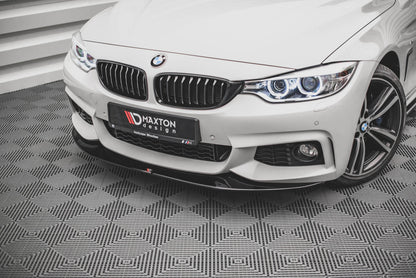Front Ansatz V.2 für BMW 4er Coupe / Gran Coupe / Cabrio M-Paket F32 / F36 / F33 schwarz Hochglanz