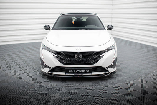Front Ansatz für Peugeot 308 GT Mk3 schwarz Hochglanz