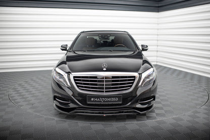 Front Ansatz V.2 für Mercedes-Benz S W222 schwarz Hochglanz