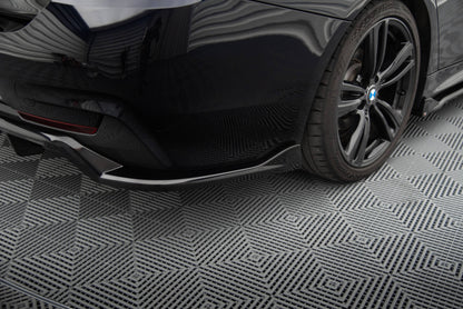 Mittlerer Cup Diffusor DTM Look Heck Ansatz für BMW 4er Coupe / Gran Coupe / Cabrio M-Paket F32 / F36 / F33 schwarz Hochglanz