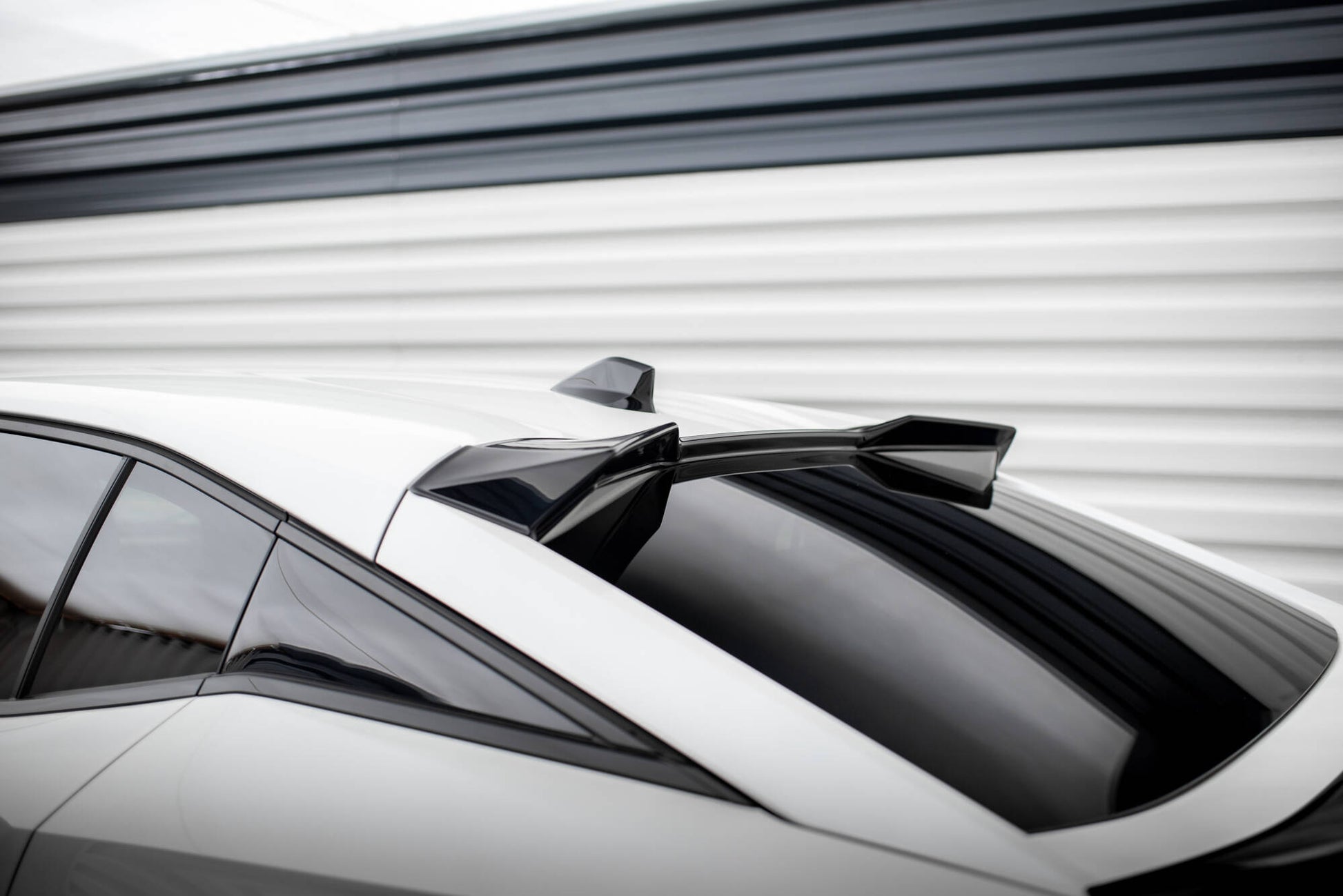 Höher Spoiler CAP 3D für Peugeot 408 Mk1 schwarz Hochglanz