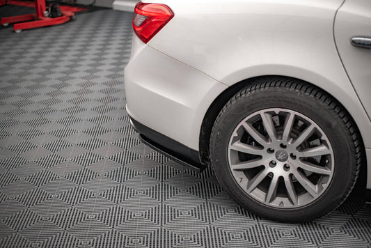Heck Ansatz Flaps Diffusor für Maserati Ghibli Mk3 schwarz Hochglanz