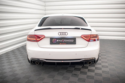 Diffusor Heck Ansatz für Audi A5 8T Facelift (Einzelauspuff li. re.)