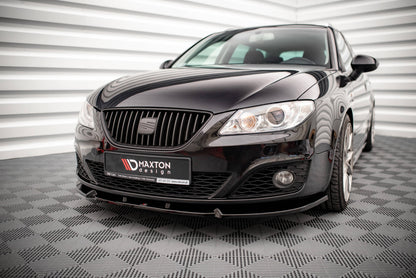 Front Ansatz V.1 für Seat Exeo schwarz matt