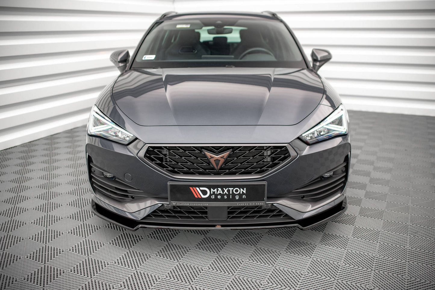 Front Ansatz V.2 für Cupra Leon Mk1 schwarz Hochglanz