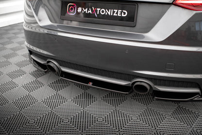 Heckansatz Audi TT S-Line 8S schwarz Hochglanz