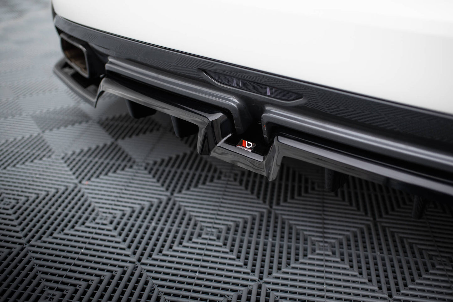Mittlerer Cup Diffusor DTM Look Heck Ansatz für BMW Z4 M40i G29 schwarz Hochglanz