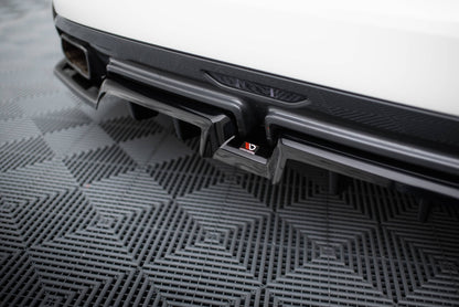 Mittlerer Cup Diffusor DTM Look Heck Ansatz für BMW Z4 M40i G29 schwarz Hochglanz