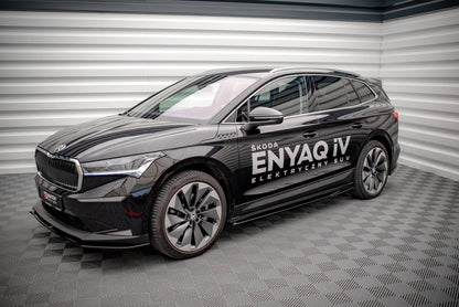 Seitenschweller Ansatz für Skoda Enyaq iV Carbon Look
