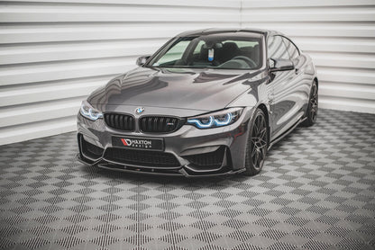 Front Ansatz für BMW M4 F82 schwarz Hochglanz