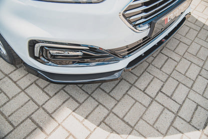Front Ansatz für Ford Mondeo Mk5 Facelift  schwarz Hochglanz