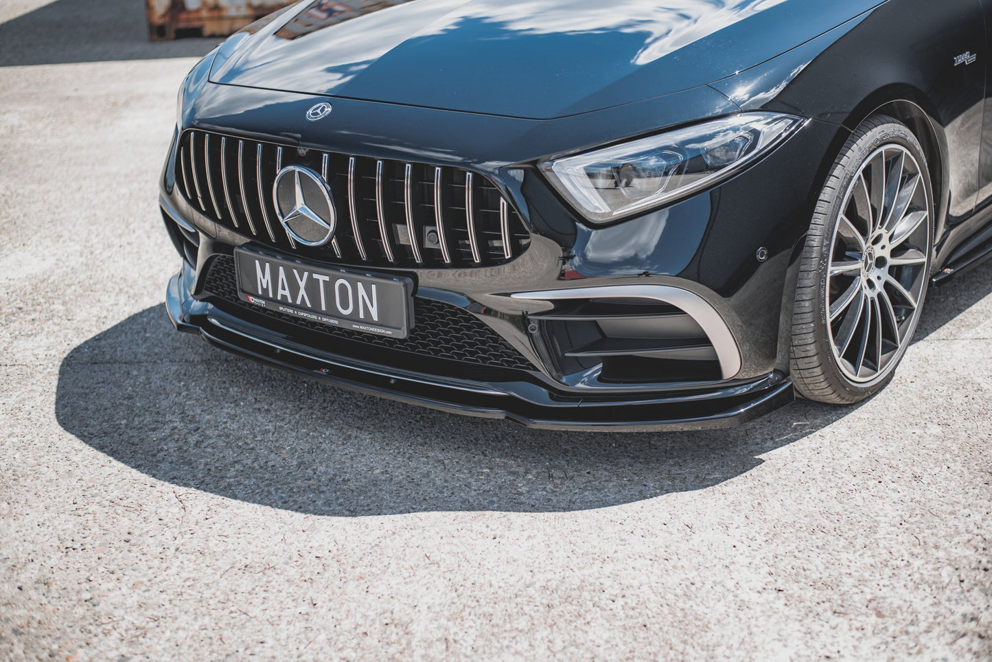 Front Ansatz V.2 für Mercedes-Benz CLS AMG-Line / 53AMG C257 schwarz matt