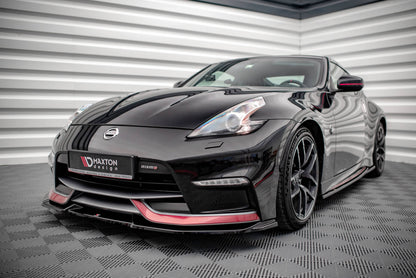 Front Ansatz V.2 für Nissan 370Z Nismo Facelift schwarz Hochglanz