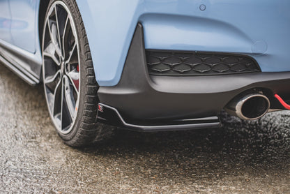 Heck Ansatz Flaps Diffusor V.3 für Hyundai I30 N Mk3 Hatchback schwarz Hochglanz