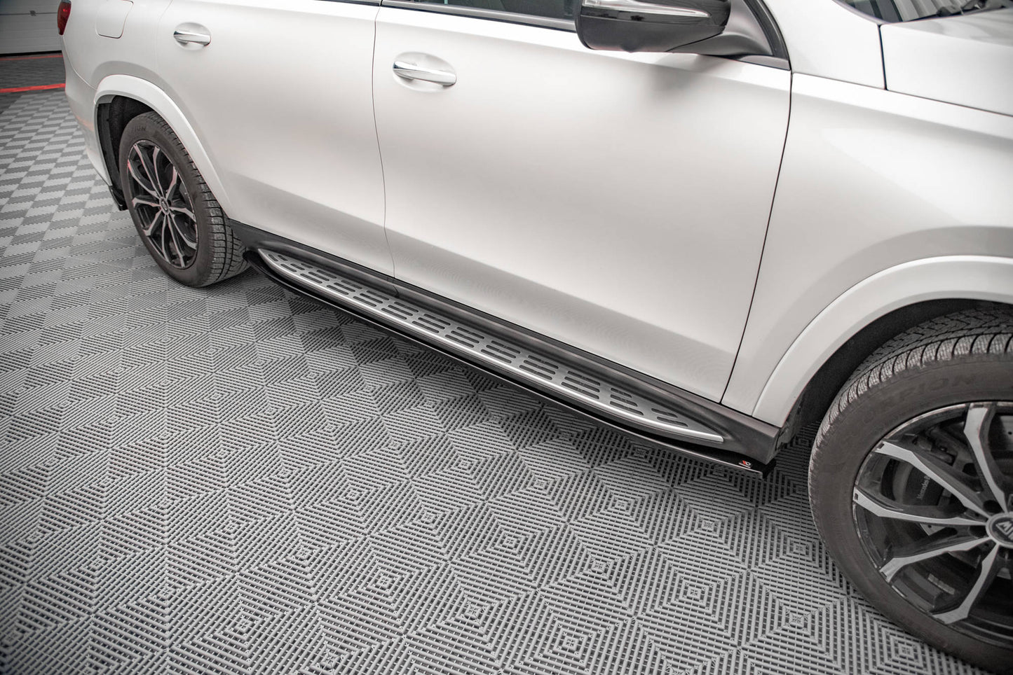 Seitenschweller Ansatz für Mercedes-Benz GLS AMG-Line X167 Carbon Look