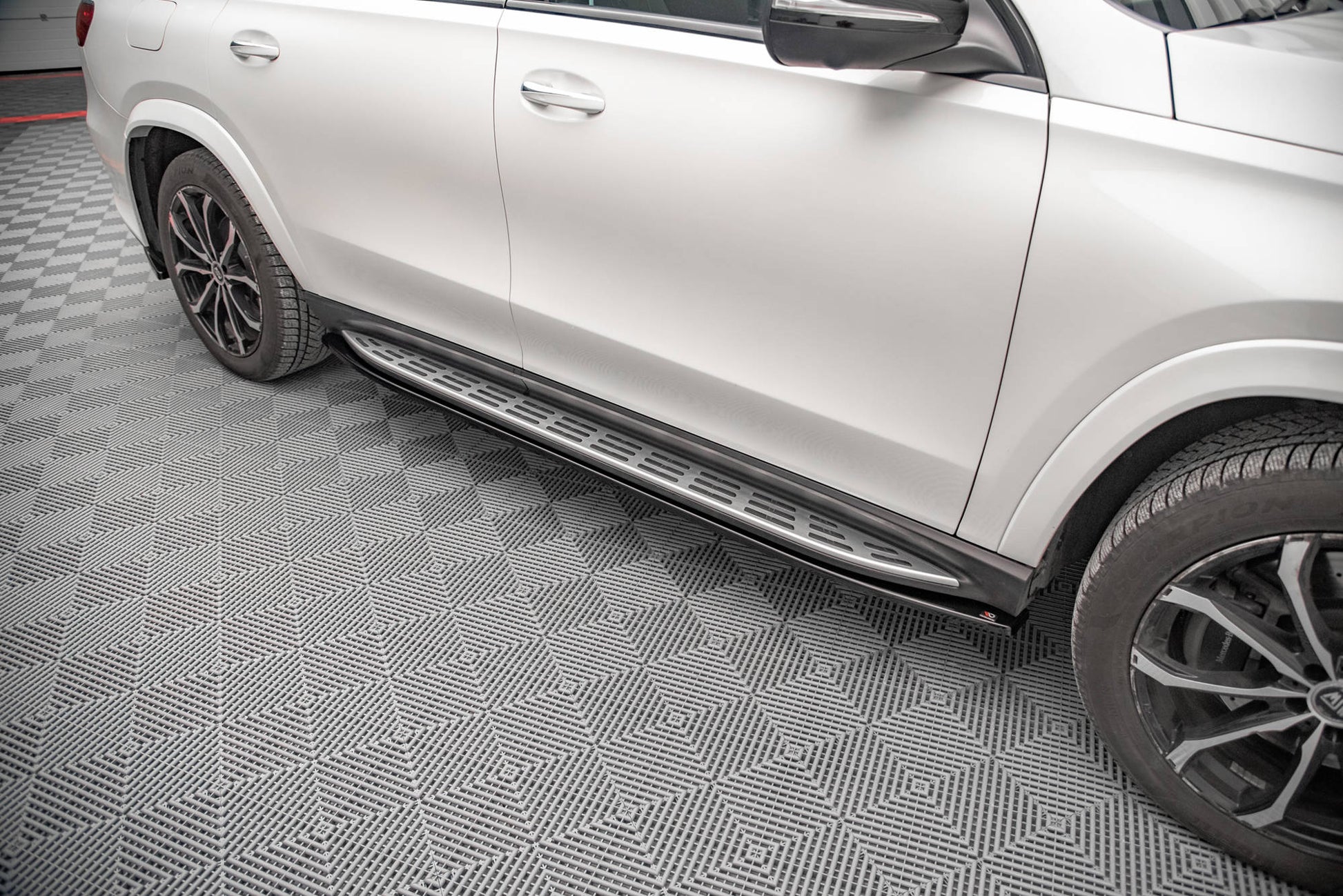 Seitenschweller Ansatz für Mercedes-Benz GLS AMG-Line X167 Carbon Look
