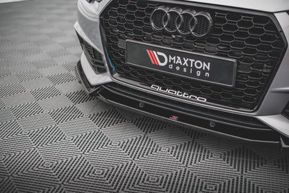 Front Ansatz V.3 für Audi S4 / A4 S-Line B9 schwarz Hochglanz