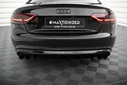 Diffusor Heck Ansatz für Audi S5 Coupe / Cabrio S-Line 8T