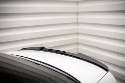 Spoiler CAP V.1 für Audi S4 / A4 Standard / S-Line / Competition Limousine B9 / B9 Facelift schwarz Hochglanz