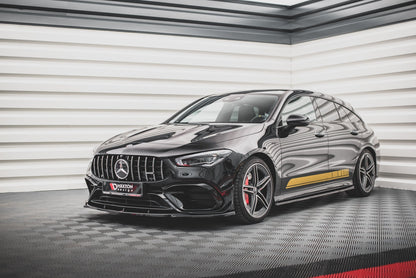 Front Ansatz V.3 für Mercedes-AMG CLA 45 Aero C118 schwarz Hochglanz