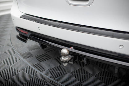 Mittlerer Cup Diffusor DTM Look Heck Ansatz für Chrysler Pacifica Mk2 Facelift schwarz Hochglanz