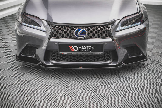 Front Ansatz V.1 für Lexus GS F Sport Mk4 (L10) schwarz Hochglanz