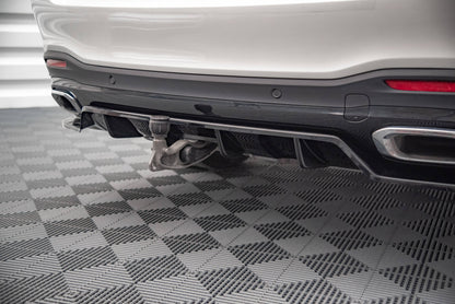 Mittlerer Cup Diffusor DTM Look Heck Ansatz für Mercedes-Benz GLS AMG-Line X167 schwarz Hochglanz