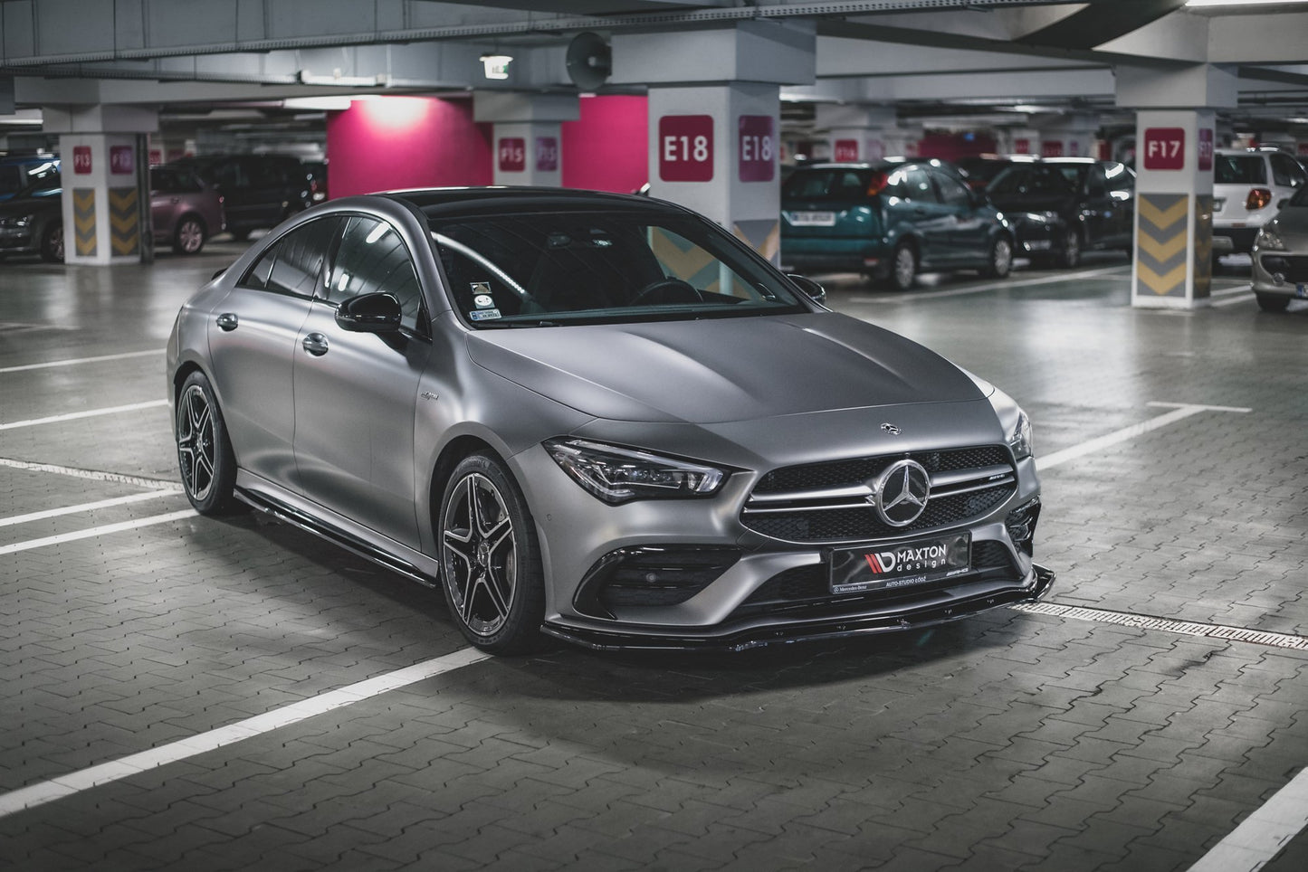 Seitenschweller Ansatz für Mercedes-AMG CLA 35 / 45 C118 schwarz Hochglanz