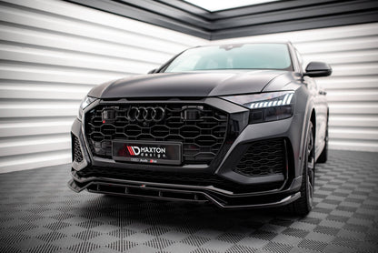 Front Ansatz V.3 für Audi RSQ8 Mk1 schwarz Hochglanz