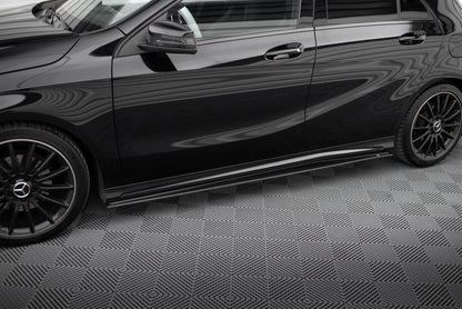 Street Pro Seitenschweller Ansatz für Mercedes-Benz A AMG-Line W176 Facelift